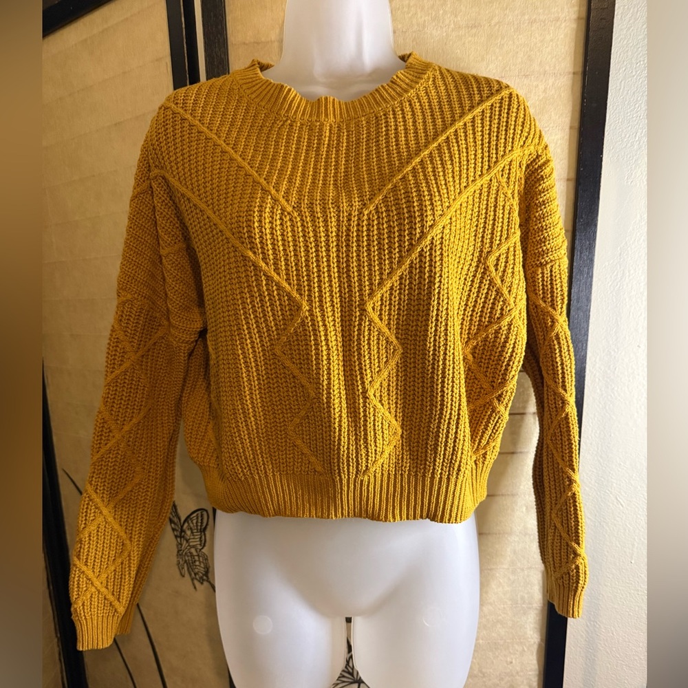 Fashion Nova Golden Knit Sweater - Picture 2 of 4
